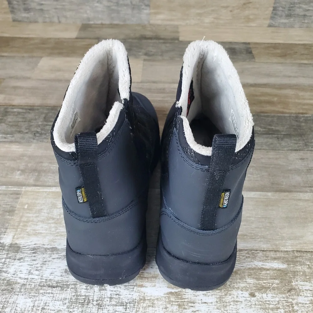 Keen Terradora II Womens Wintry Boots Sz 8 Black Waterproof Pull On Snow Boots